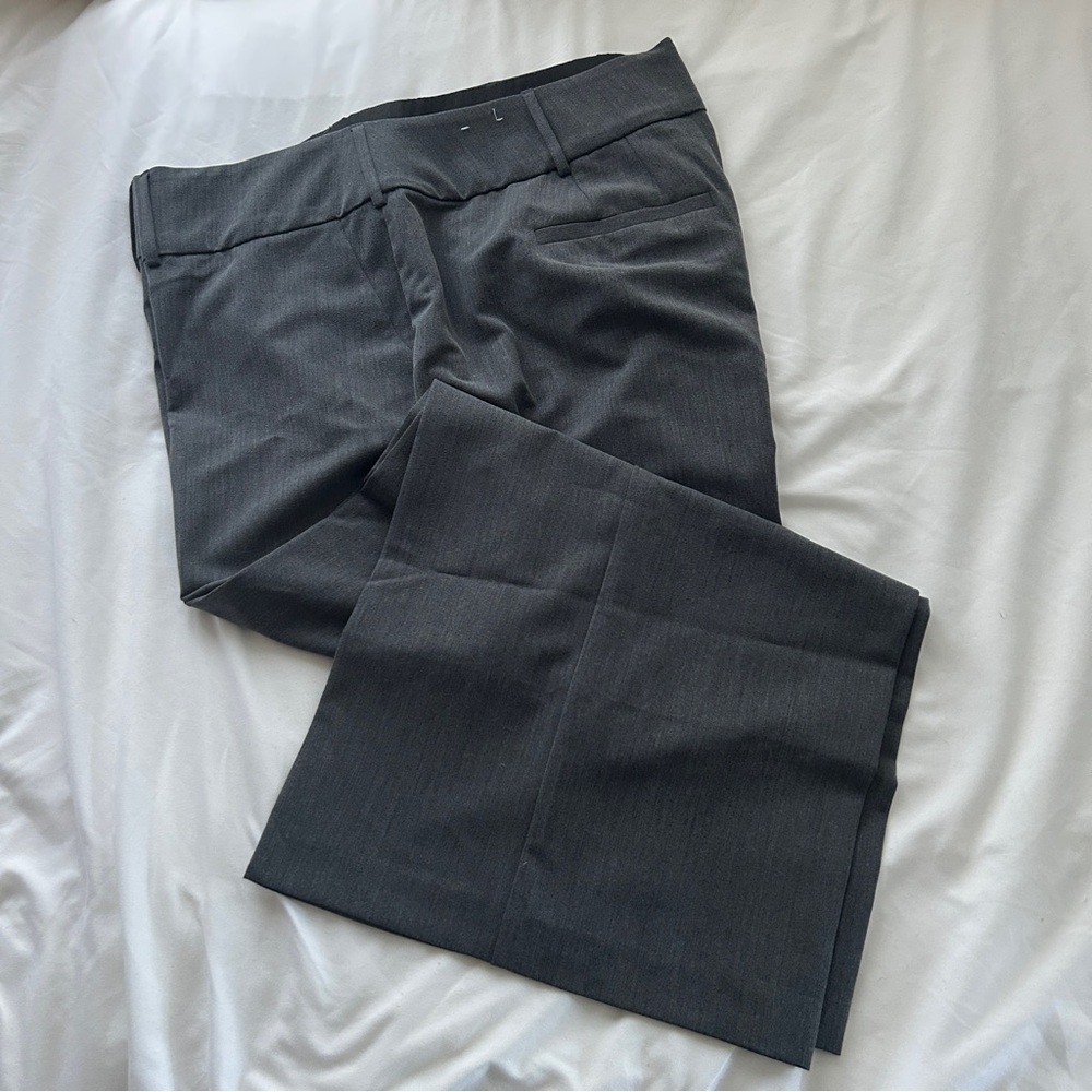 Lane Bryant Perfect Drape High-Rise Wide Leg Pant Gray 22S EUC